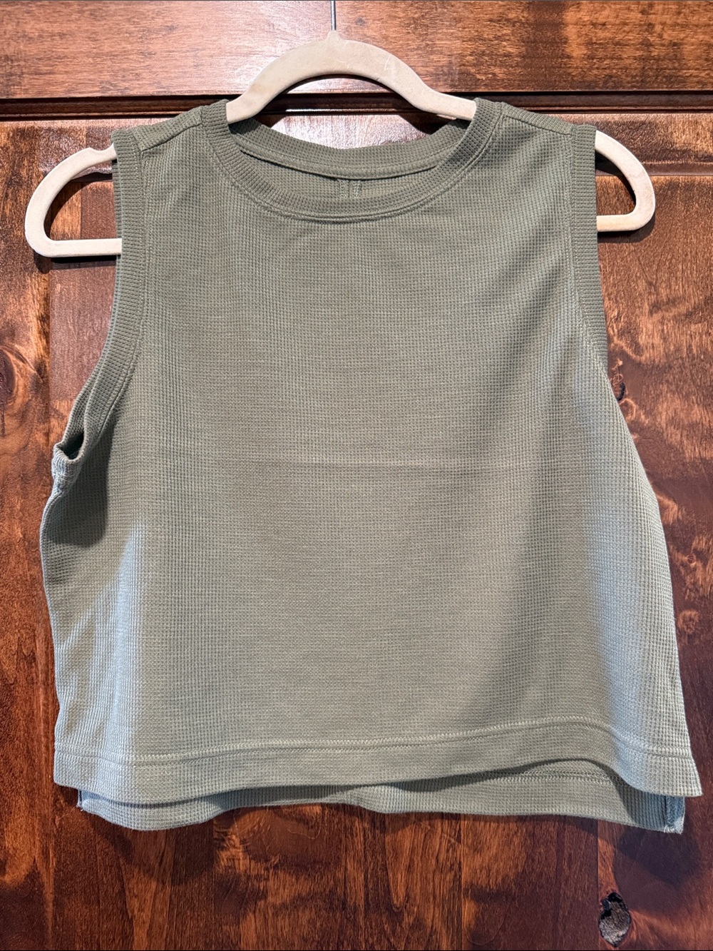 all in motion Olive Green Waffle Tank Top - Women